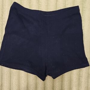 Body Wrappers Navy Blue Bike Shorts